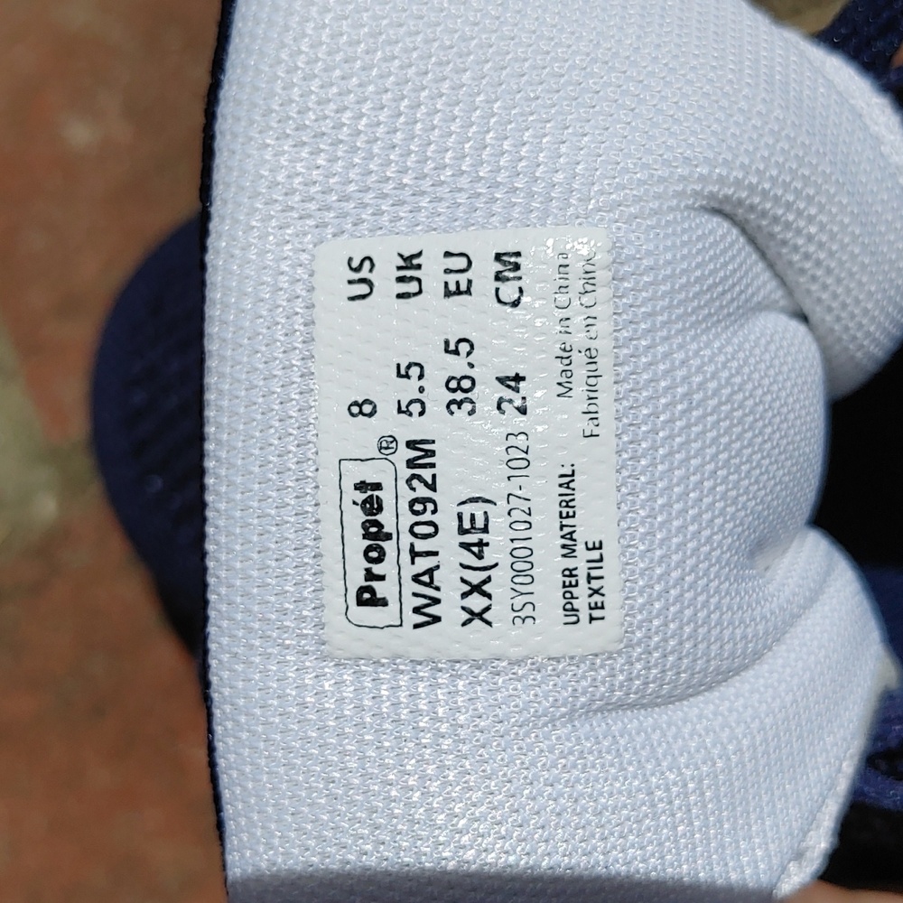 Propét Travelactiv Axial Navy Sneaker Size 8 (1049) - Picture 10 of 13